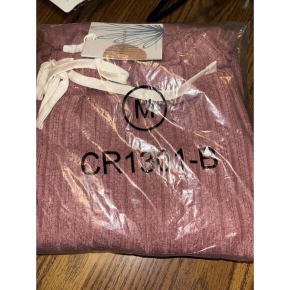 Blu Pepper Medium Cozy Life Mauve Lounge Pants New - Picture 3 of 3